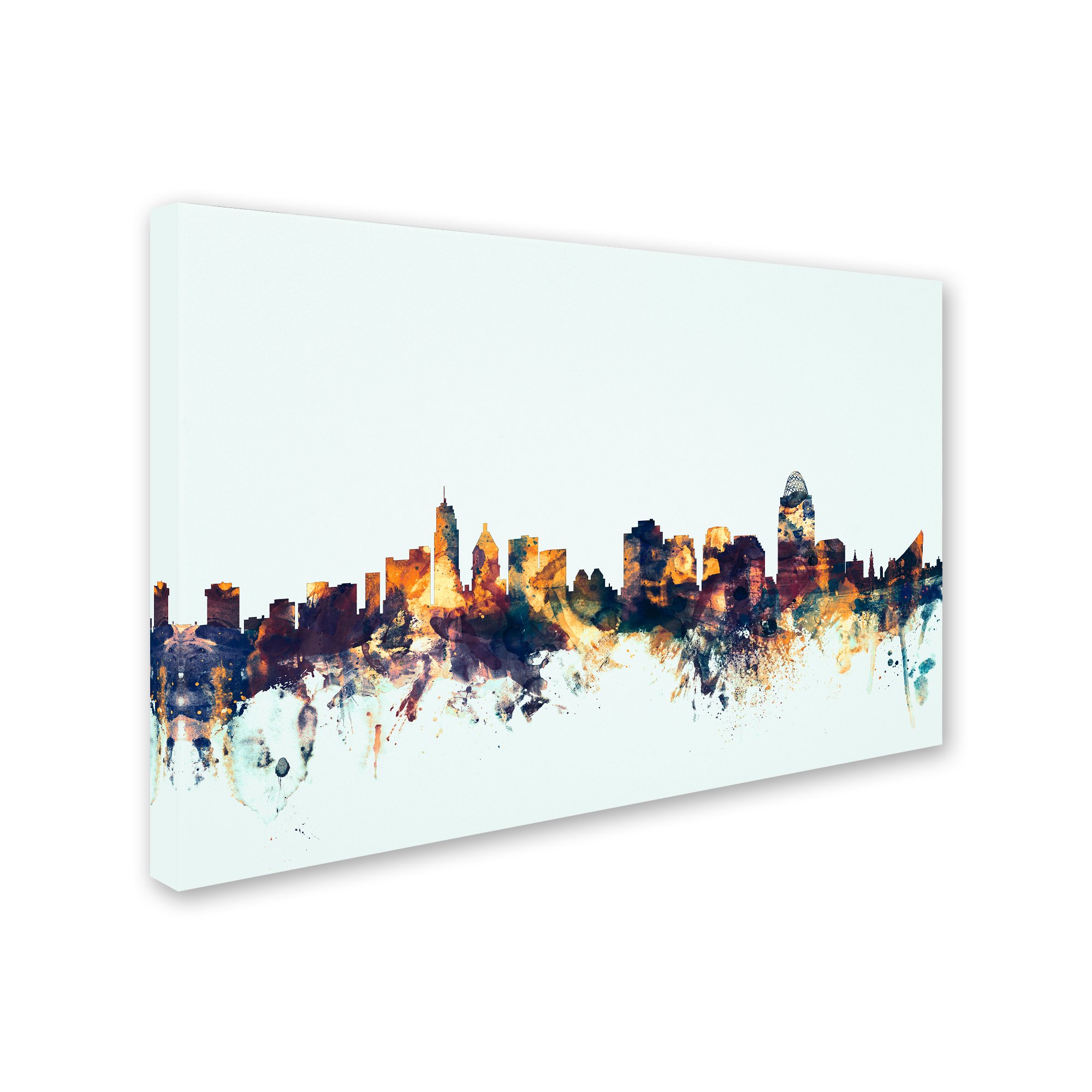 絵画 信ページ Trademark Fine Art MT1109-C1624GG Cincinnati Ohio Skyline