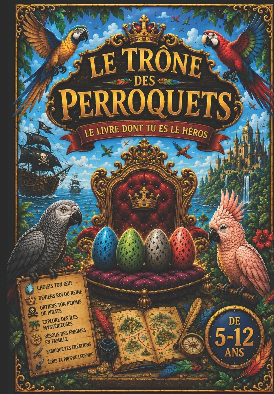 le trône des perroquets vol 1: Le livre dont tu es le héros