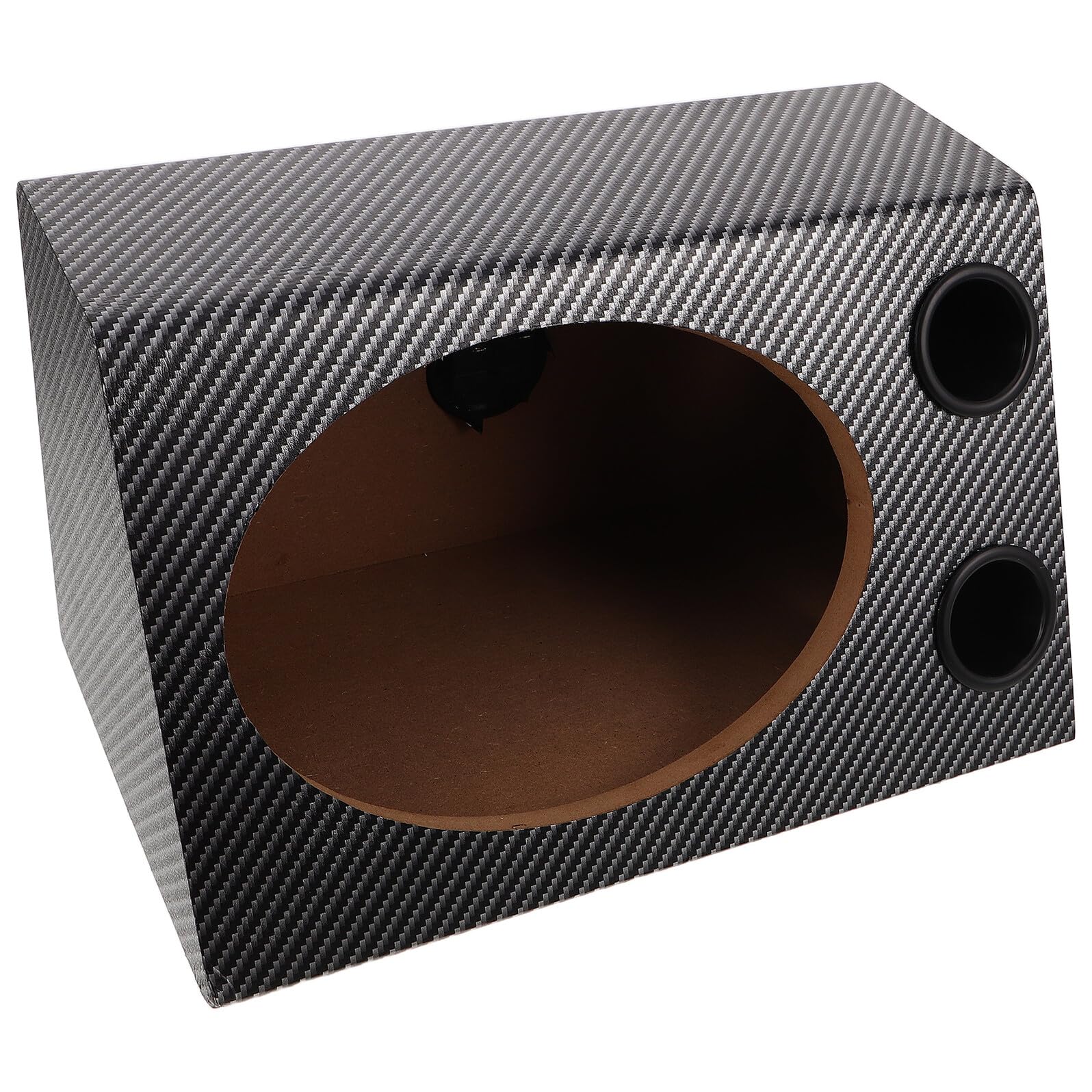 Garneck Cassa Altoparlante Subwoofer in Legno e Pvc per Auto e Casa Trapezoidale