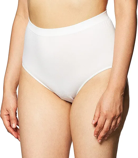 Bali Women's Comfort Revolution Seamless Underwear Brief, Microfiber Stretch Underwear for Women, High Rise Panties