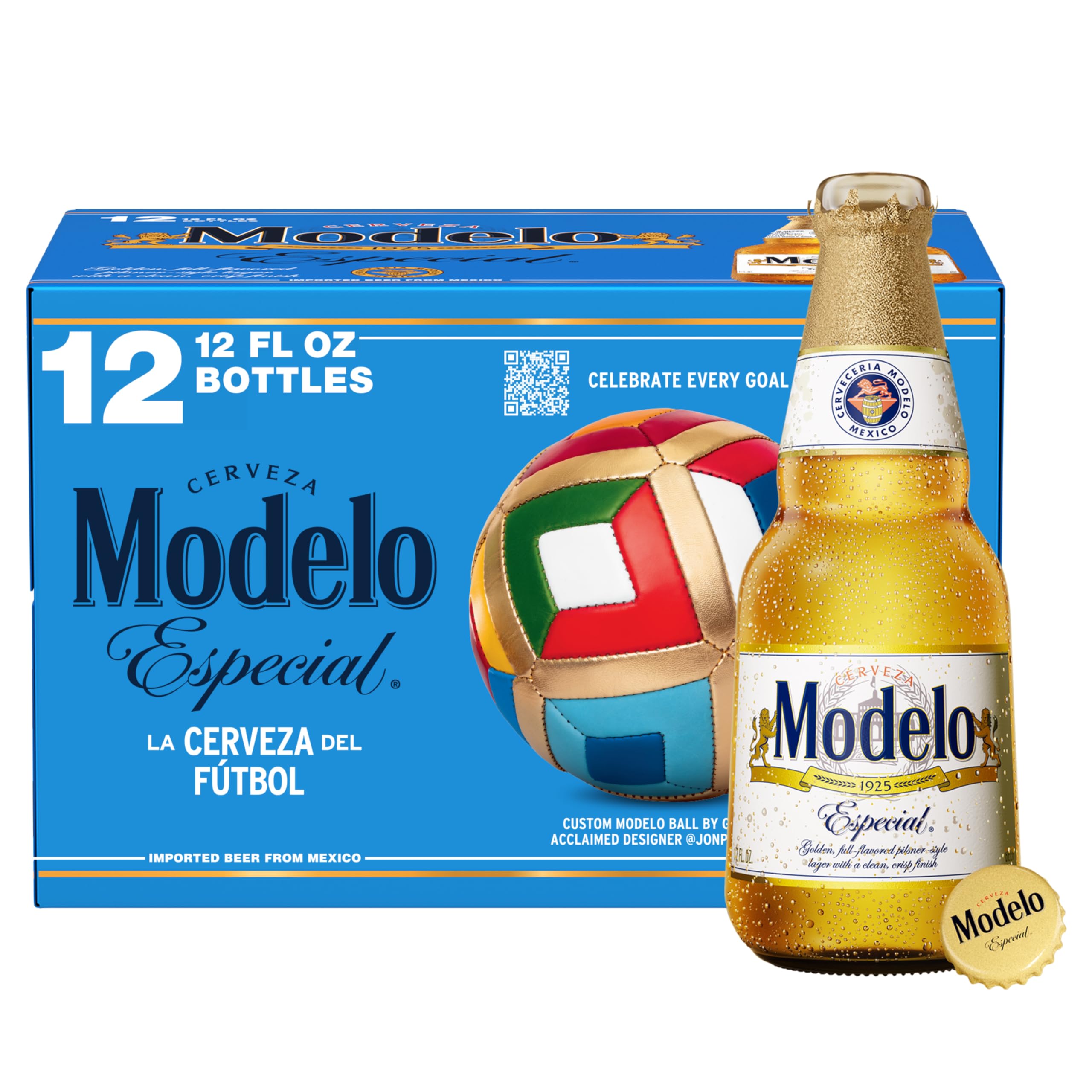 Modelo Especial Import Beer, 12 pk, 12 fl oz Bottles, 4.4% ABV