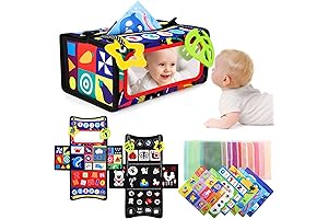 Montessori Tummy Time Mirror Toys for Babies, Enchanting Sensory Stimulation for Infants 0-6 Months
