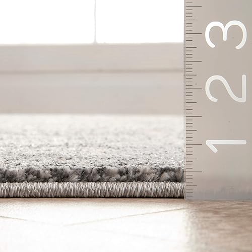 Miniatura 2 de nuLOOM Alfombra vintage tribal Bessie de 4 x 6, gris