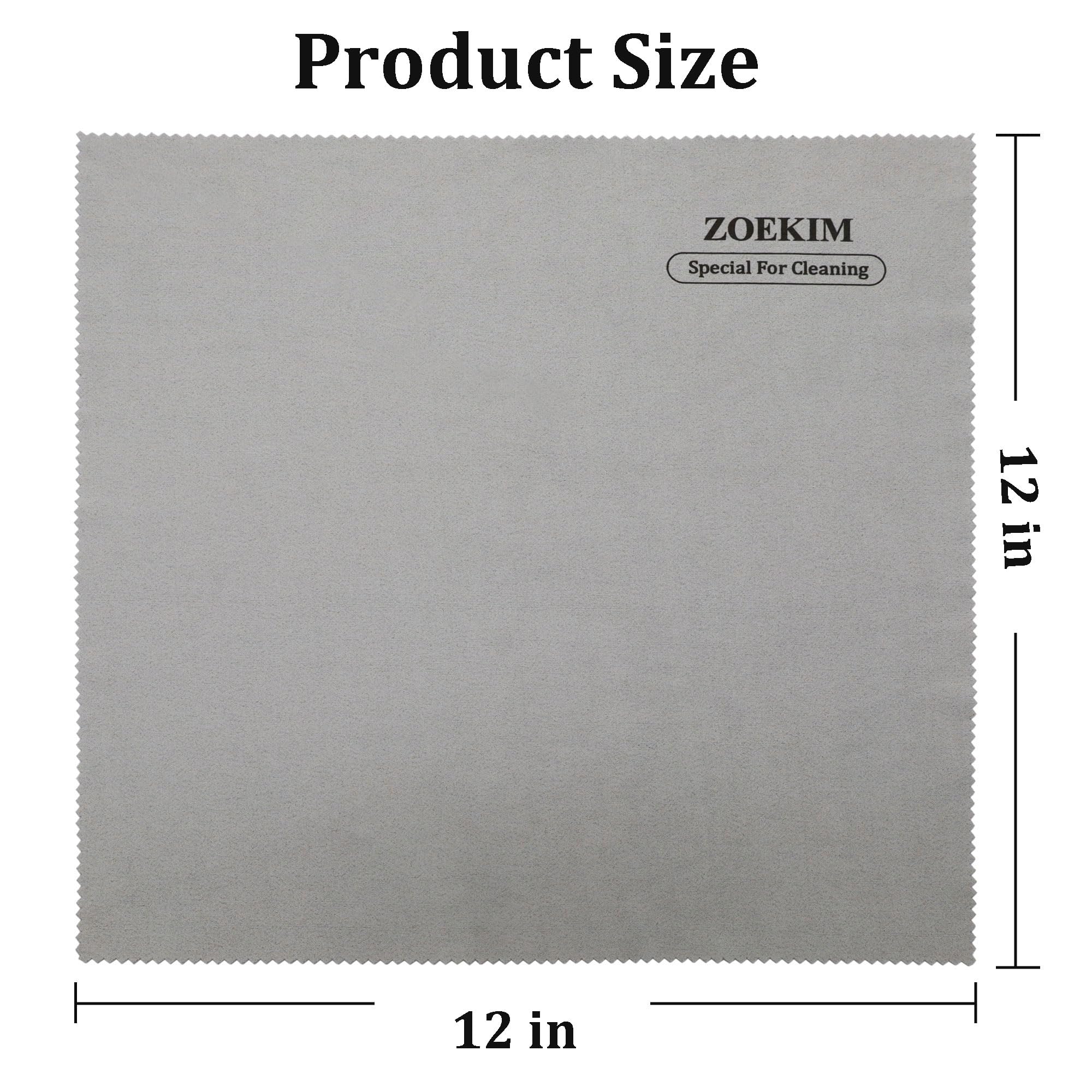ZOEKIM Microfiber Gun Cleaning Cloth, 12