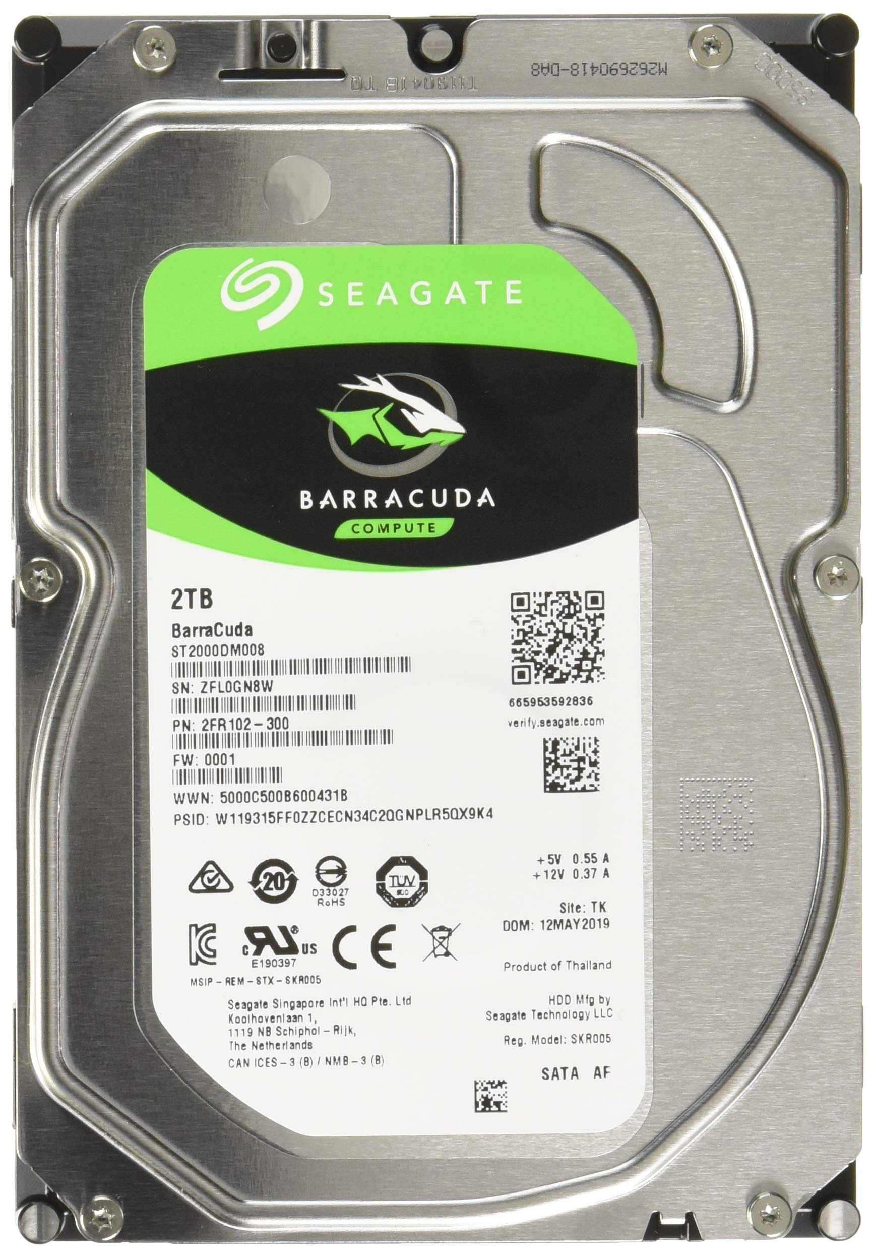Seagate 3.5インチ HDD 2TB ST2000DM008/EC Amazon.com: Seagate Barracuda ST2000DM008 2 TB 3.5