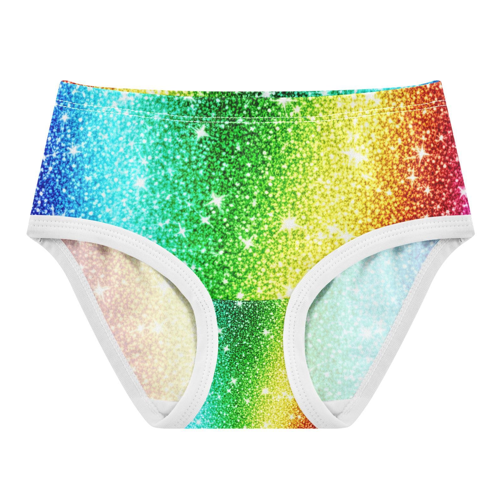 Rainbow Glitter Toddler Girlss Underwear 2T 202c1401