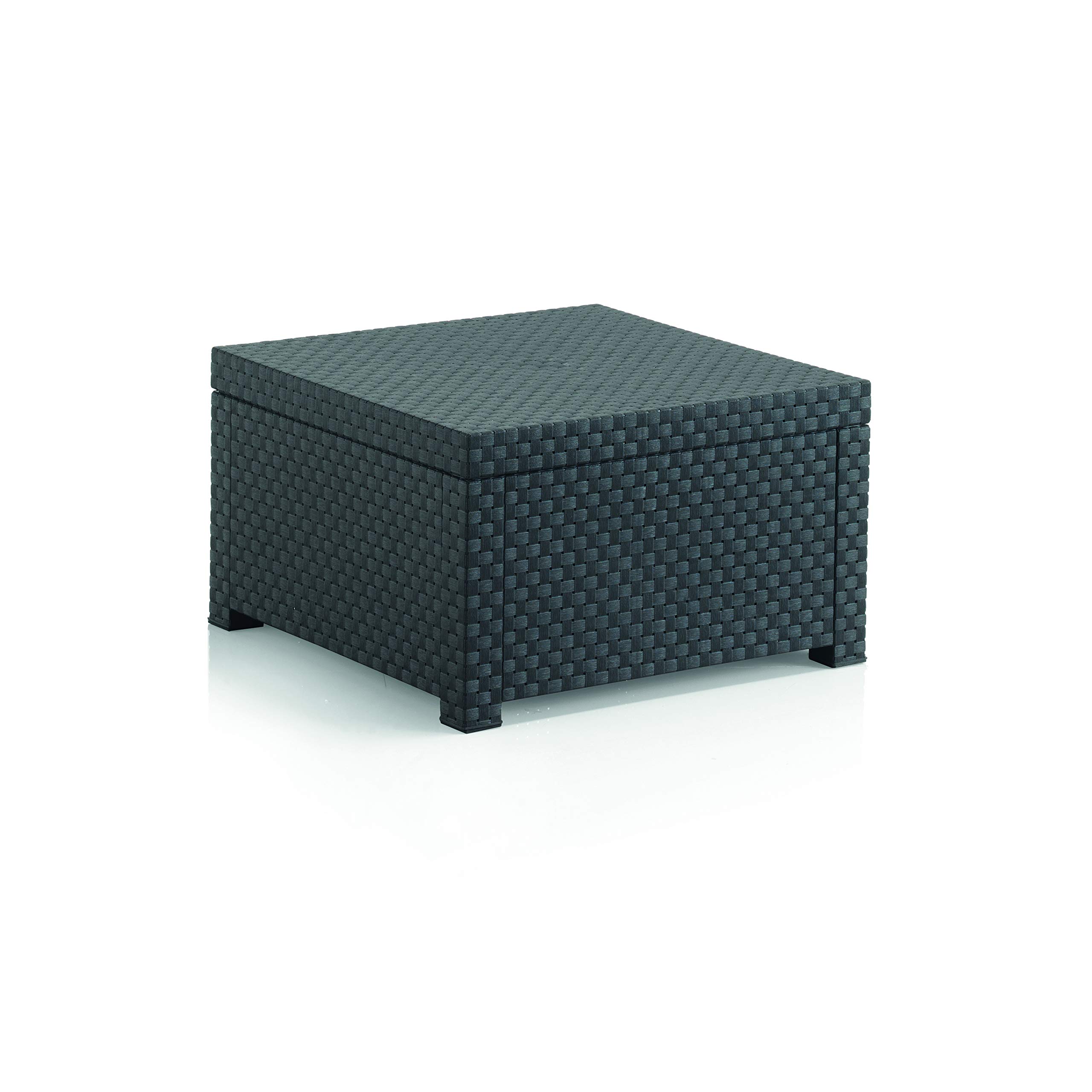 SP Berner Shaf - Diva Confort | Set Muebles de Salon Exterior - Conjunto Muebles Jardin Exterior 4 Plazas | Fabricado en España con Materiales Reciclados - Color Grafito