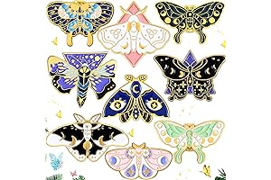9-Piece Horror Butterfly Pin Set