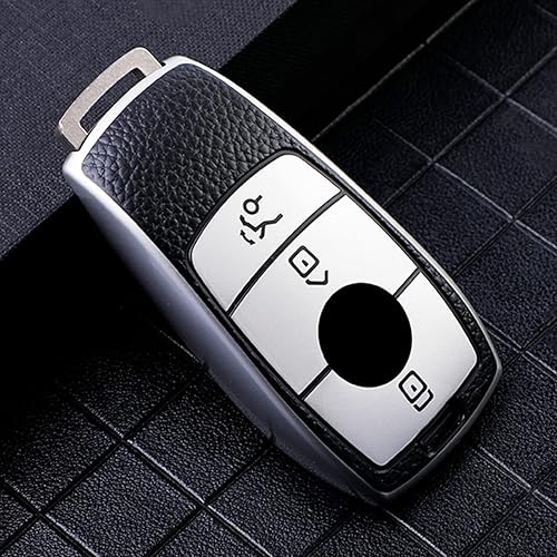 TPU Leather Car Key Case Cover Keychain, for Benz A C E S G GLS CLA Class W213 W177 W205 W222 X167 AMG Protector