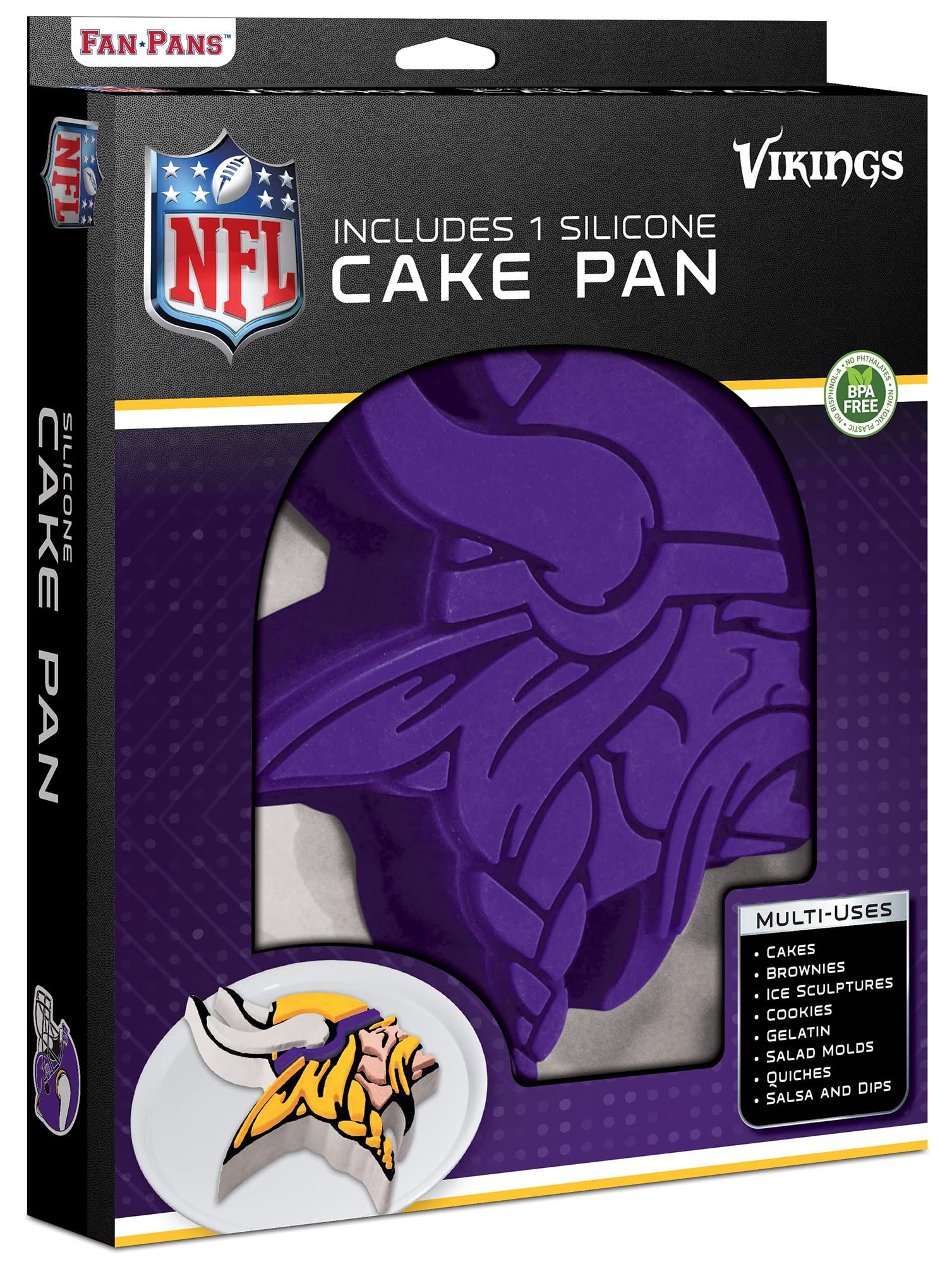 MasterPieces Fan Pans NFL Minnesota Vikings Cake Pan, MIV4020, One Size