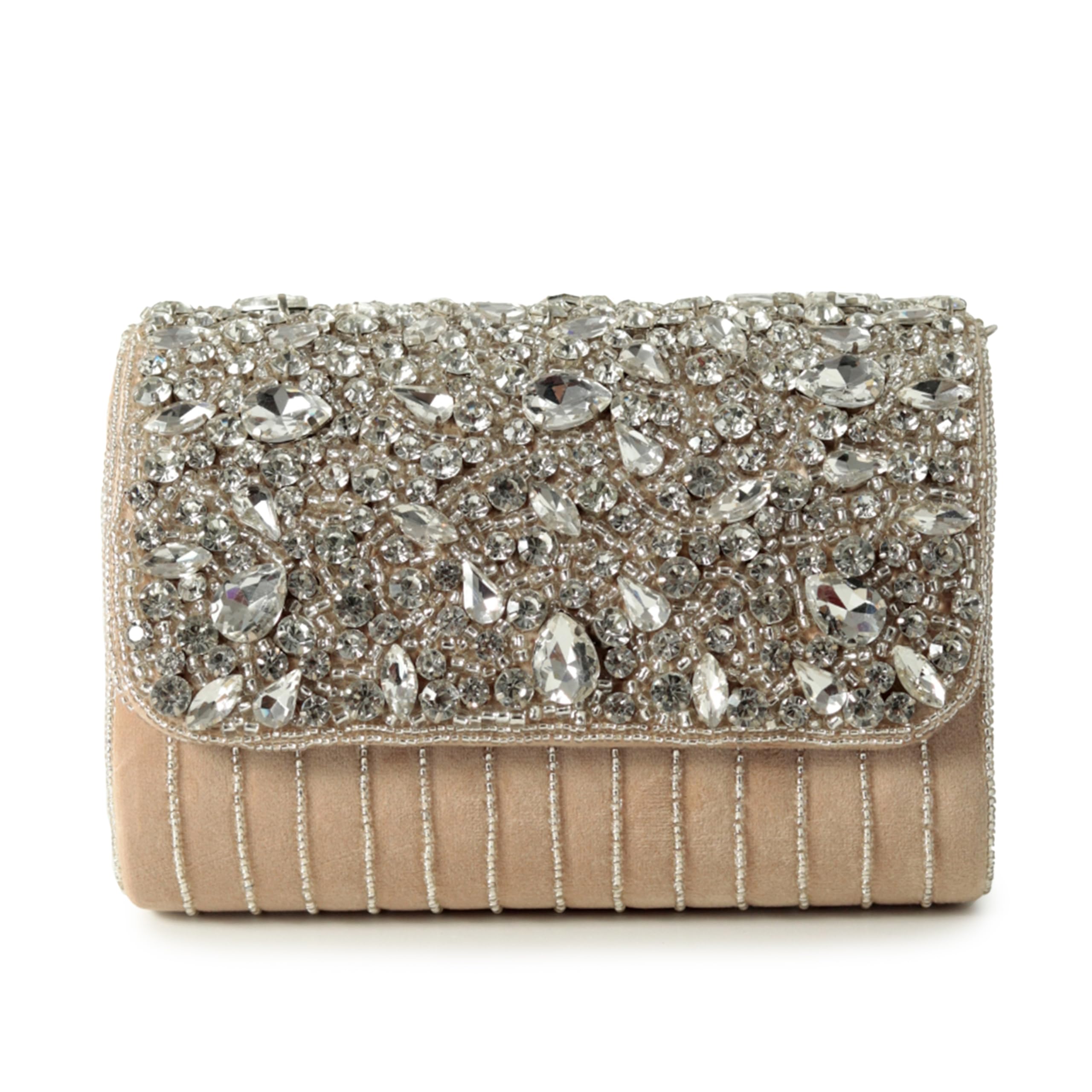 the tan clan Grace Beige Flap Over Clutch Bag for Women– Elegant Evening Handbag, Stylish Purse, Perfect for Parties, and Special Occasions-picture-45