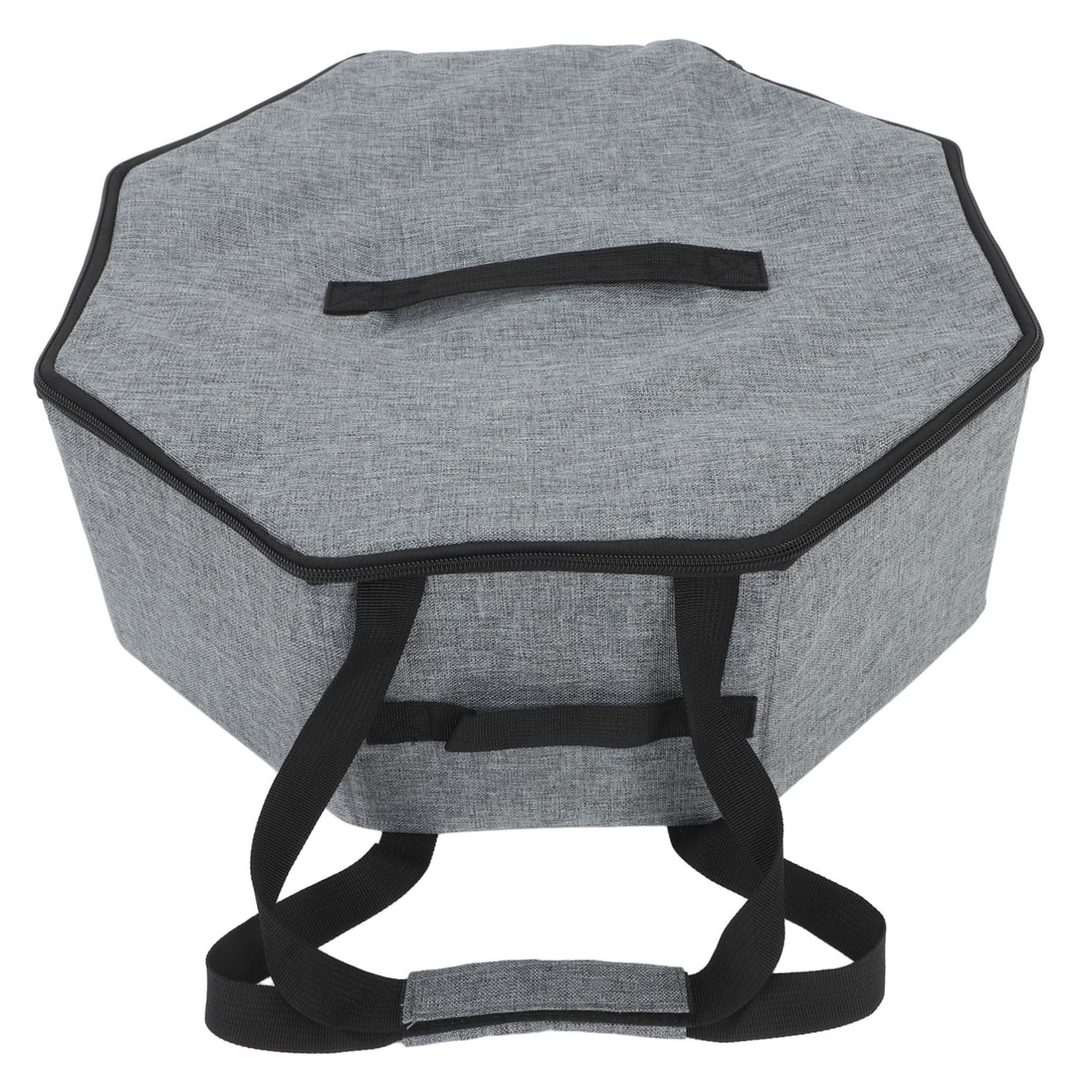 TOPBATHY Faltbare Hut-aufbewahrungstasche mit Träger Transparente Reise-box für Cowboy-kappe Stapelbarer Gepäck-organizer Rundes Aufbewahrungs-beutel für Damen Hut