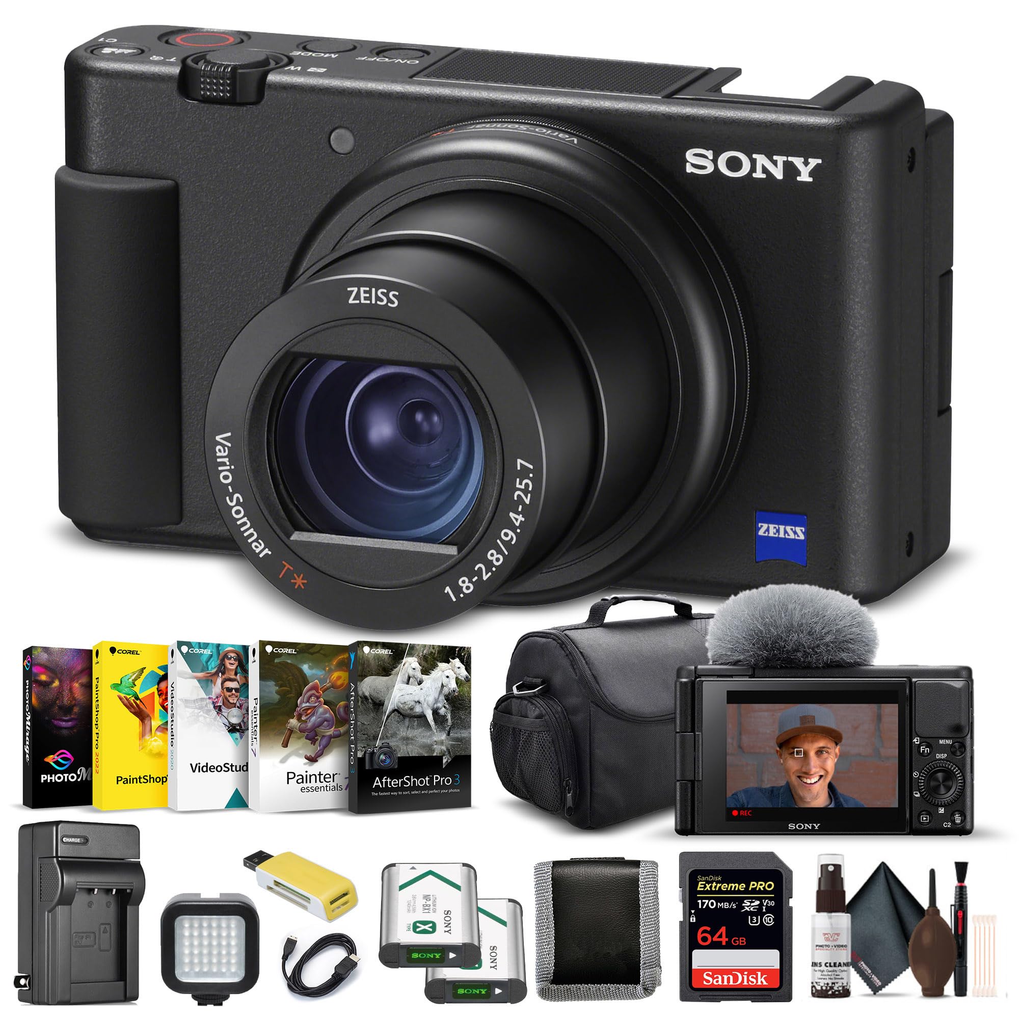 Amazon | Sony ZV-1 デジタルカメラブラック DCZV1/B、64GB