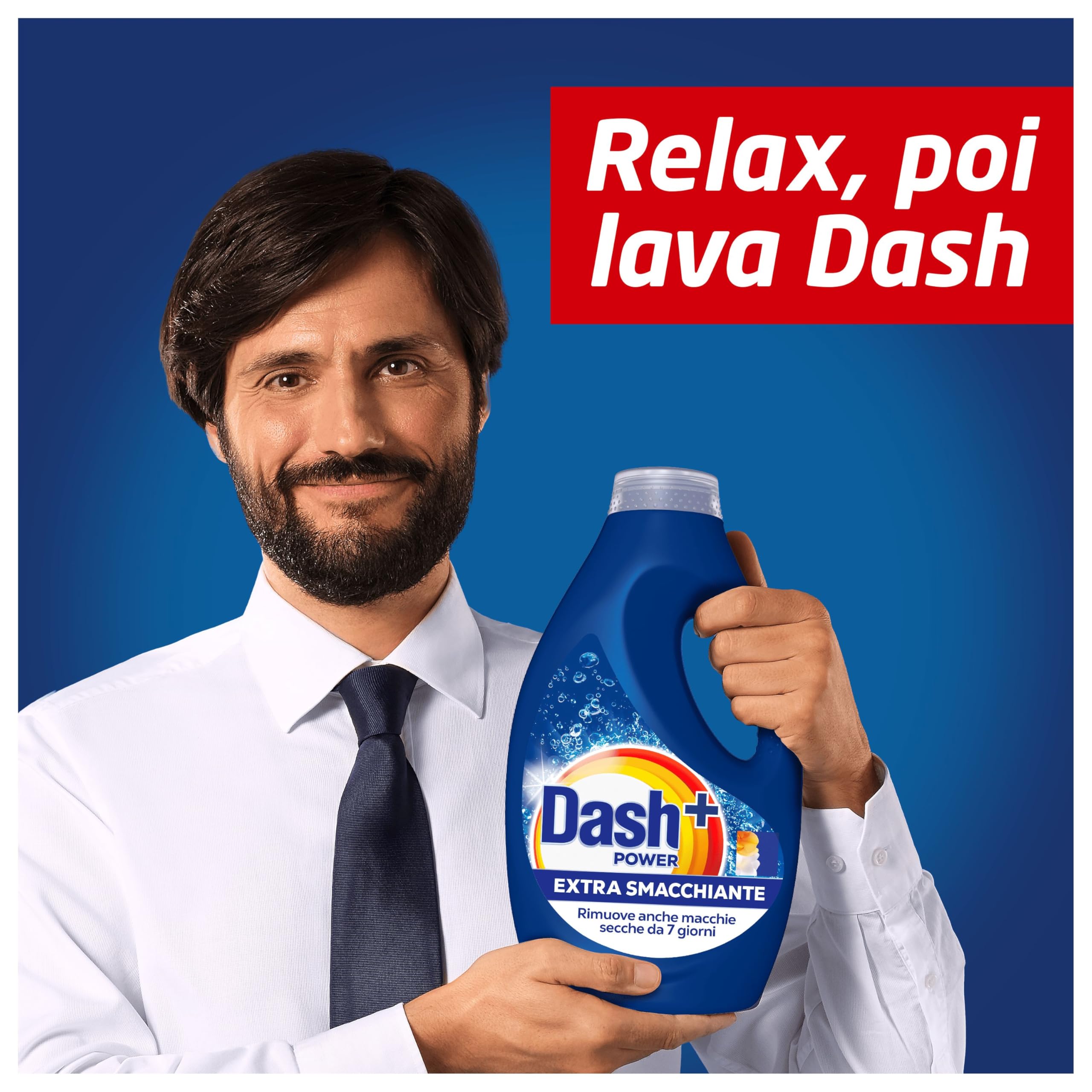 Dash Power Detersivo Liquido Lavatrice, 92 Lavaggi (4x23), Extra Smacchiante, Rimuove anche le macchie secche da 7 giorni, per una pulizia impeccabile