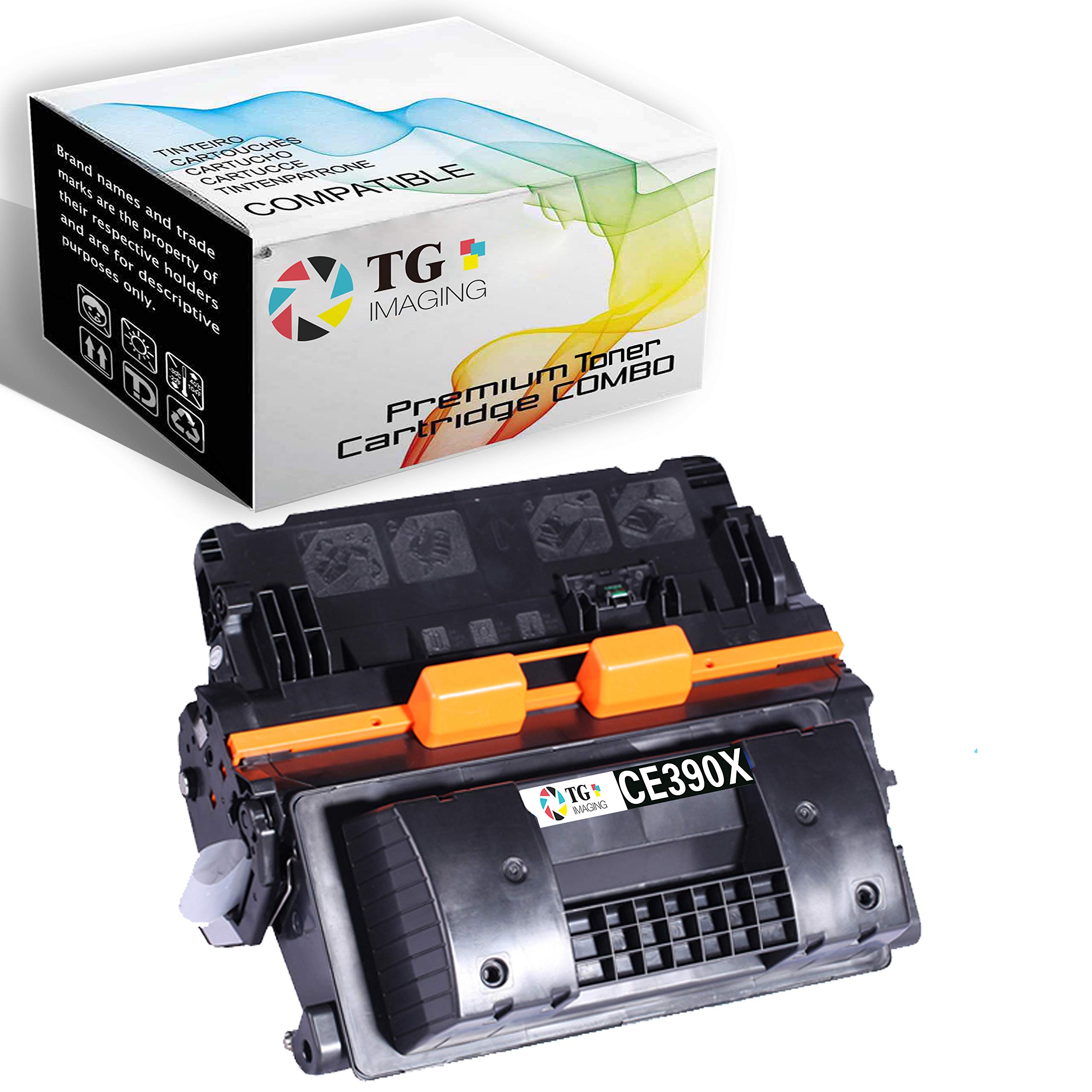1-Pack TG Imaging Compatible CE390X Toner Cartridge Replacement for HP 90X Toner Supper High Yield (24,000 Pages) Work in HP Enterprise 600 M601 M602 M603 Laser Printer
