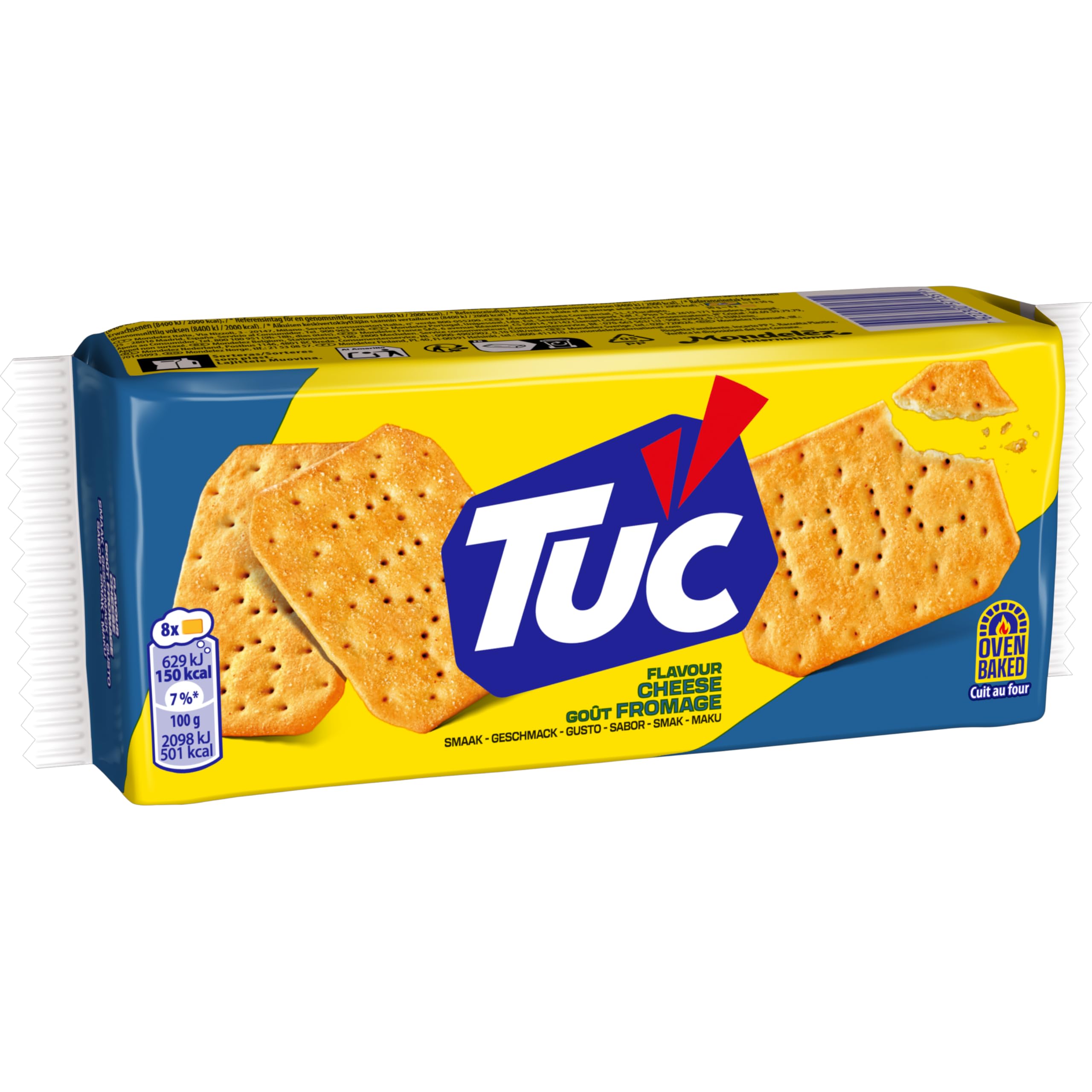 TUC Sabor Queso Galletas Saladas Crujientes, 100g, 100 gramo, 1