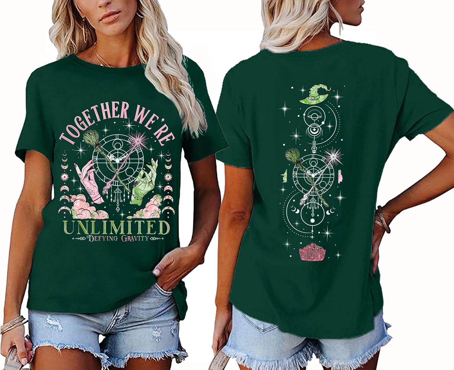 Wicked Musical Shirt Witch and Princess Shirts Change for Good T Shirt Movie Fan Gifts Tee Casual Short Sleeve Tops - Image 3
