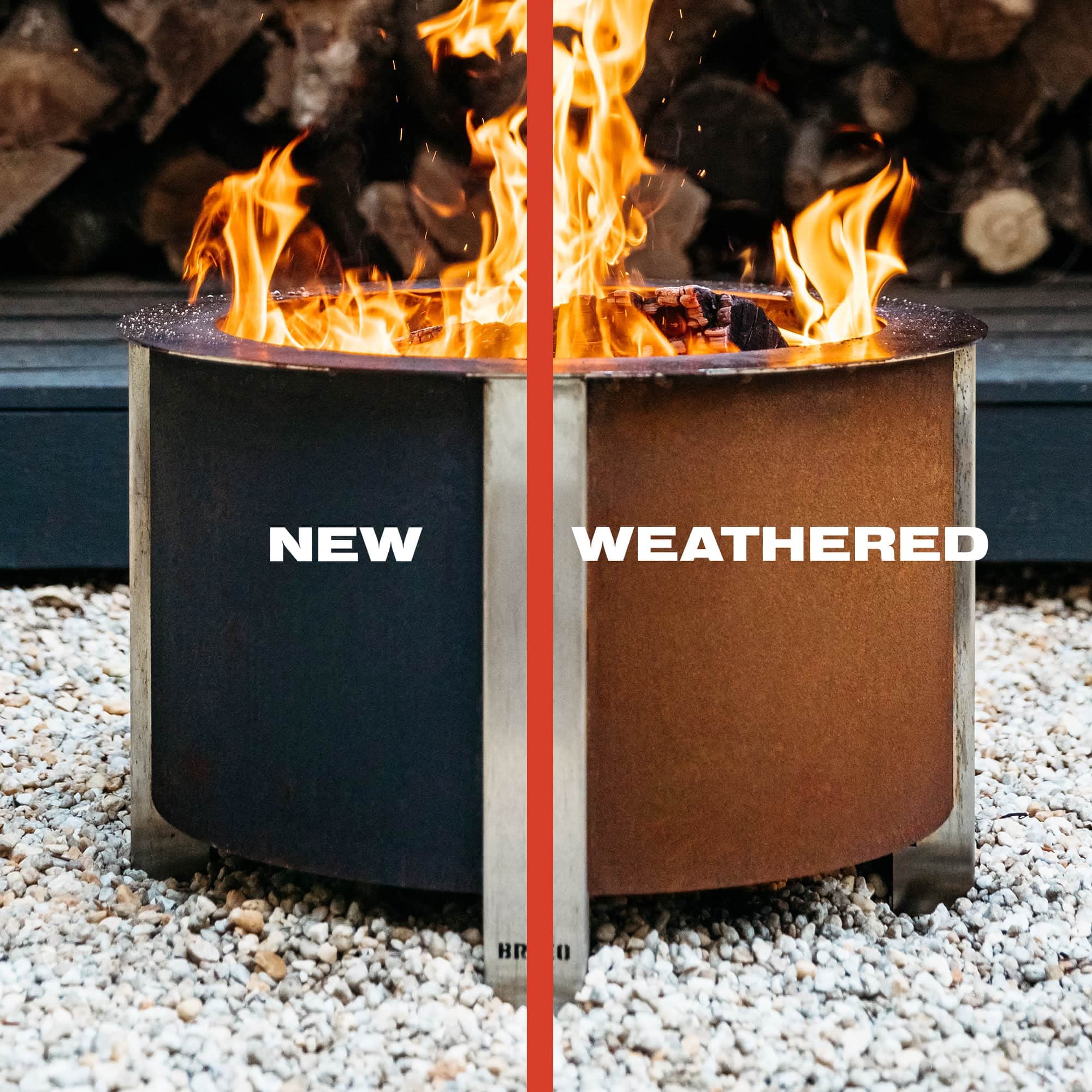 Breeo X Series Smokeless Fire Pit (19 Inch) USA Made, Portable, Steel, Wood Burning Campfire and
