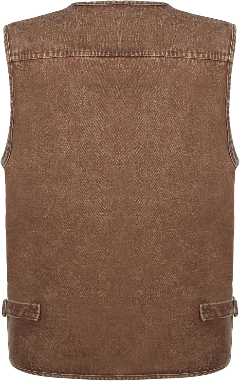 Men's Denim Multi-Pockets Leisure Work Fishing Outerwear Vest - Image 3