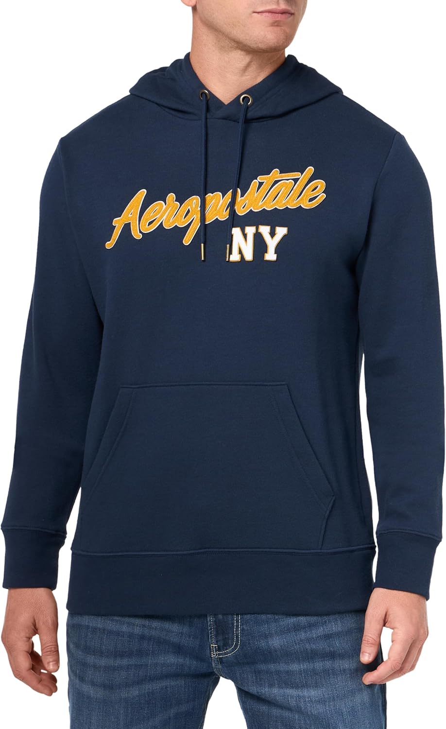 AEROPOSTALE Men's Aero Logo Popover Hoodie- Script - Image 6