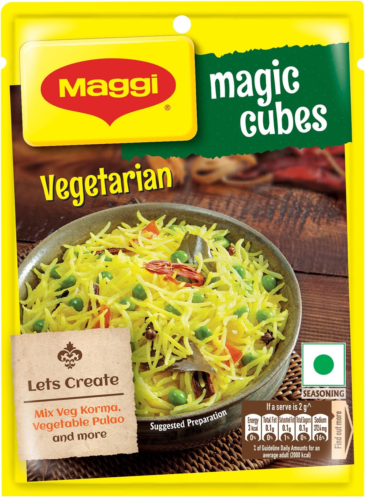 MAGIC Cubes, Vegetarian Masala, 40g