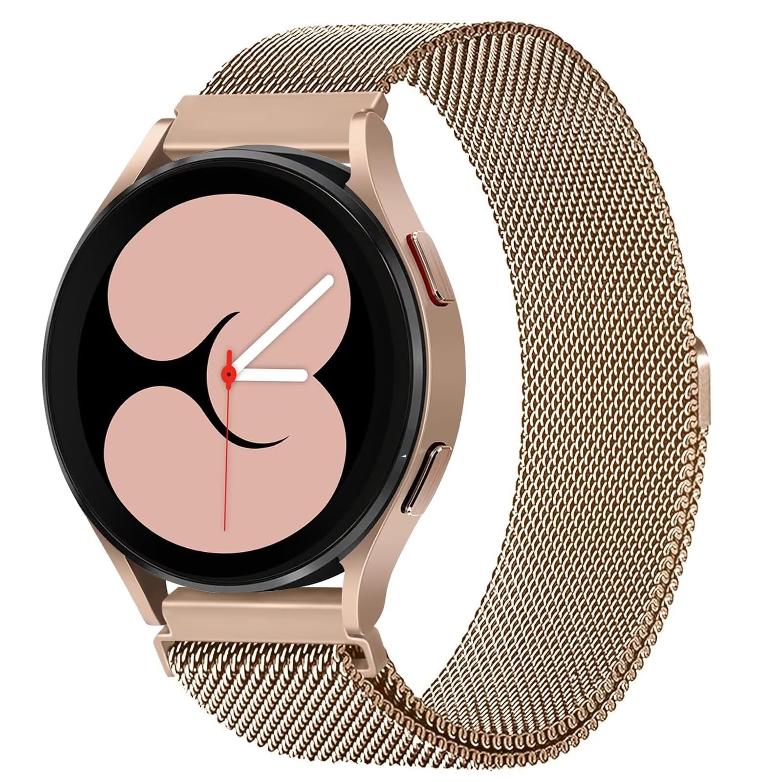 VEMIGON Stainless Steel Magnetic Strap Compatible with Samsung Galaxy Watch 7/6/5/4 40mm 44mm/ Watch5 pro 45mm/ Watch 3 41mm/ Classic 6 47mm 43mm/ Classic 4 46mm 42mm, 20mm Metal Replacement Band