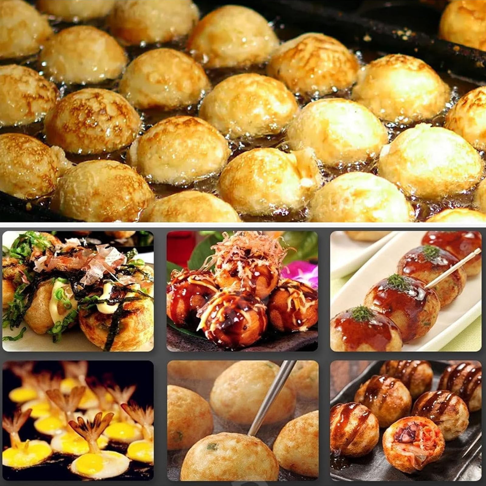 Takoyaki Maker 28 Fori 1650 W Macchina Elettrica Japanese Fish Ball Grill Machine