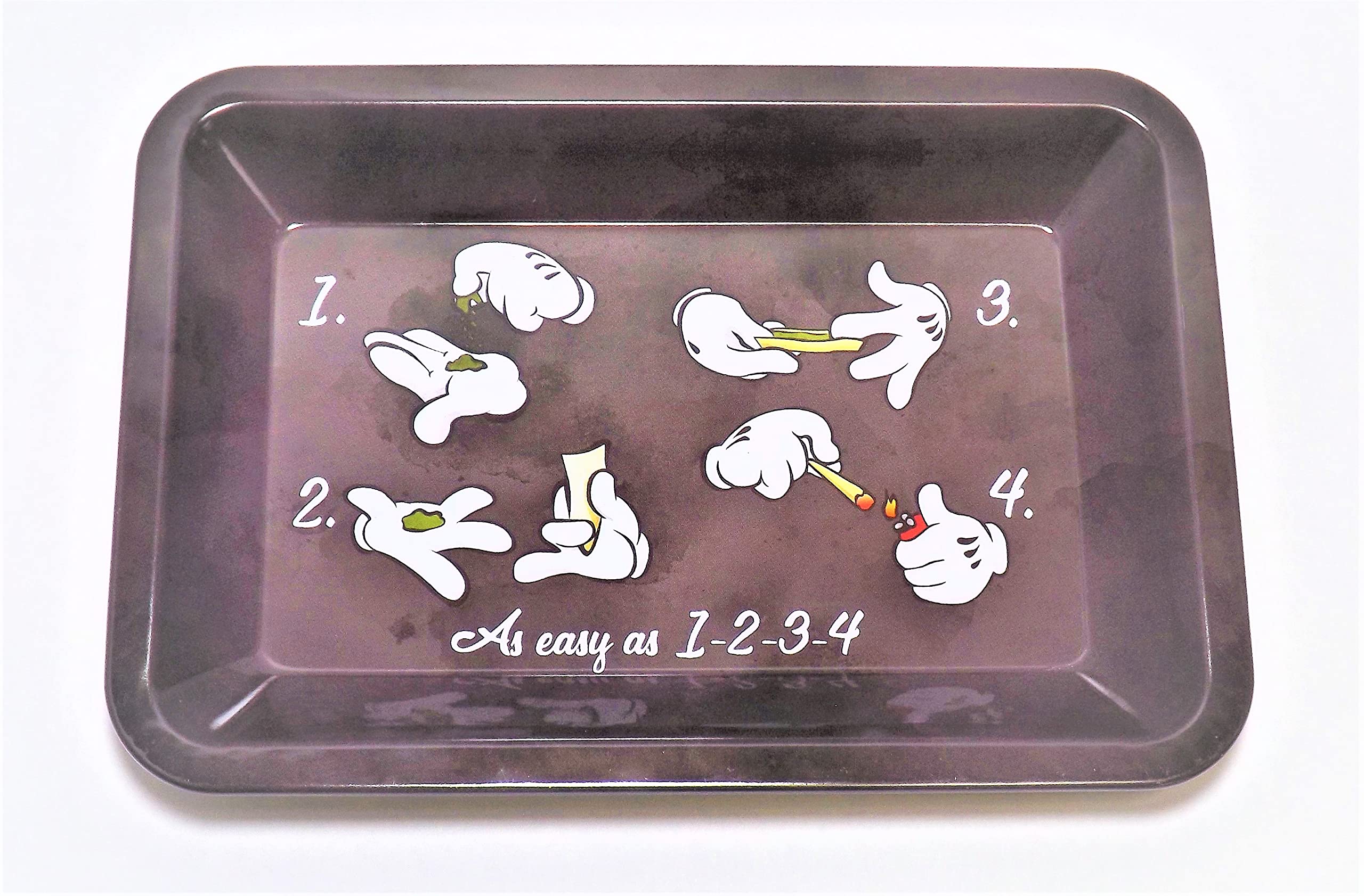 Buy Rolling Hands Metal Rolling Tray Set Small Size (18 x 12.5cm