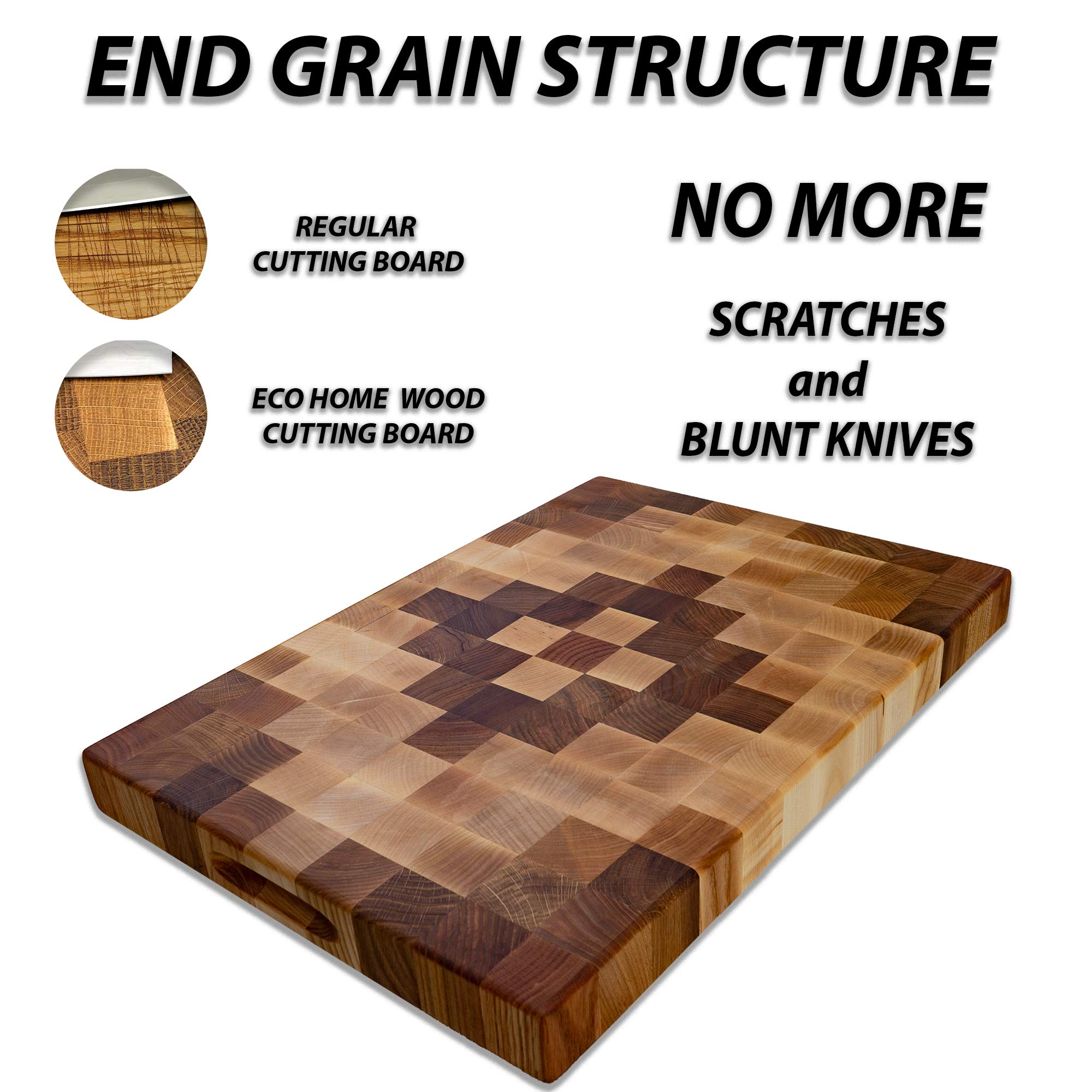 Sonder Los Angeles, Made in USA, Large Thick End Grain Walnut Wood