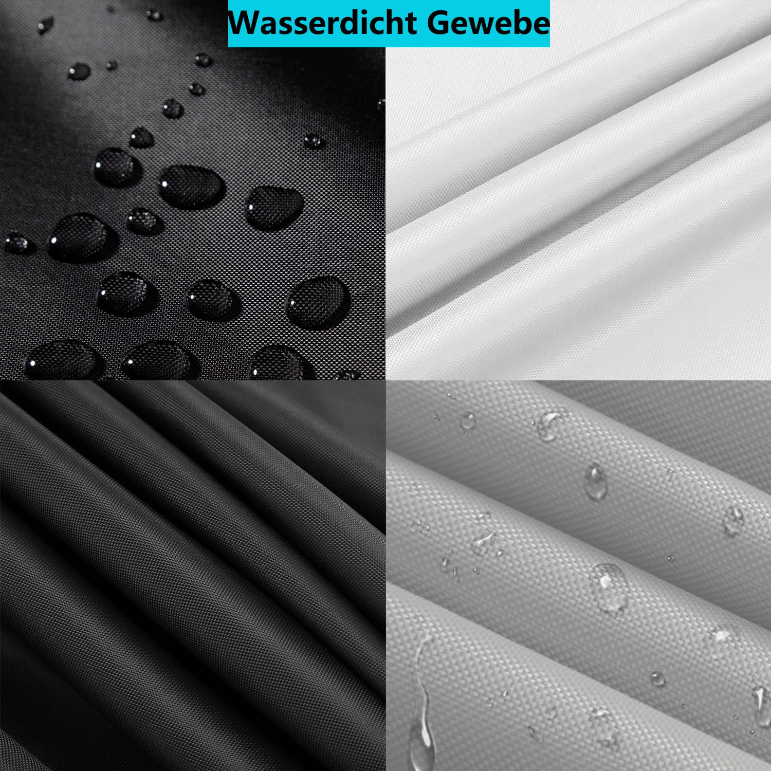 Gartenmöbel Abdeckung Nach Maß Wasserdicht Winterfest Rechteckig 600D Gartentisch Schutzhülle Abdeckhaube Abdeckplane Tischabdeckung Maßanfertigung alle Größen Farbe für Terrassenmöbel Sitzgruppe