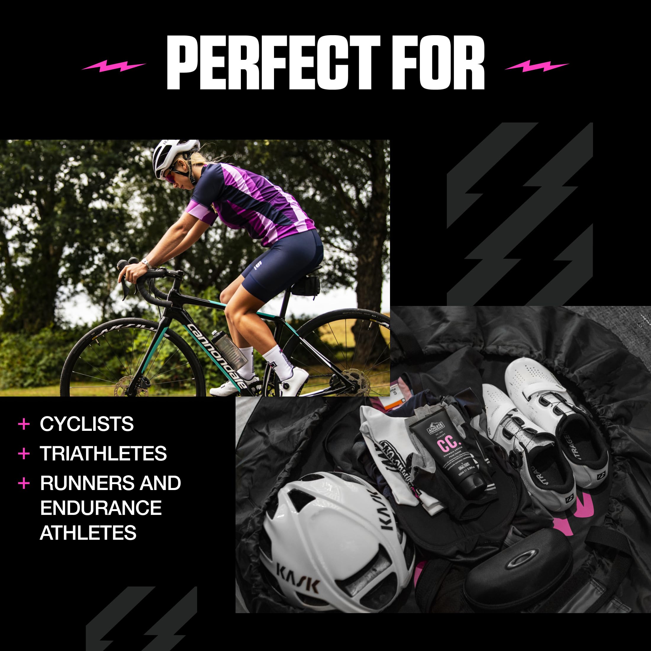 Muc-Off Athlete Performance Luxury Womens Chamois Cream, 100 ml - Crema Antisfregamento Cosce Donna Antibatterica - Crema Antisfregamento Formulata per gli Sportivi