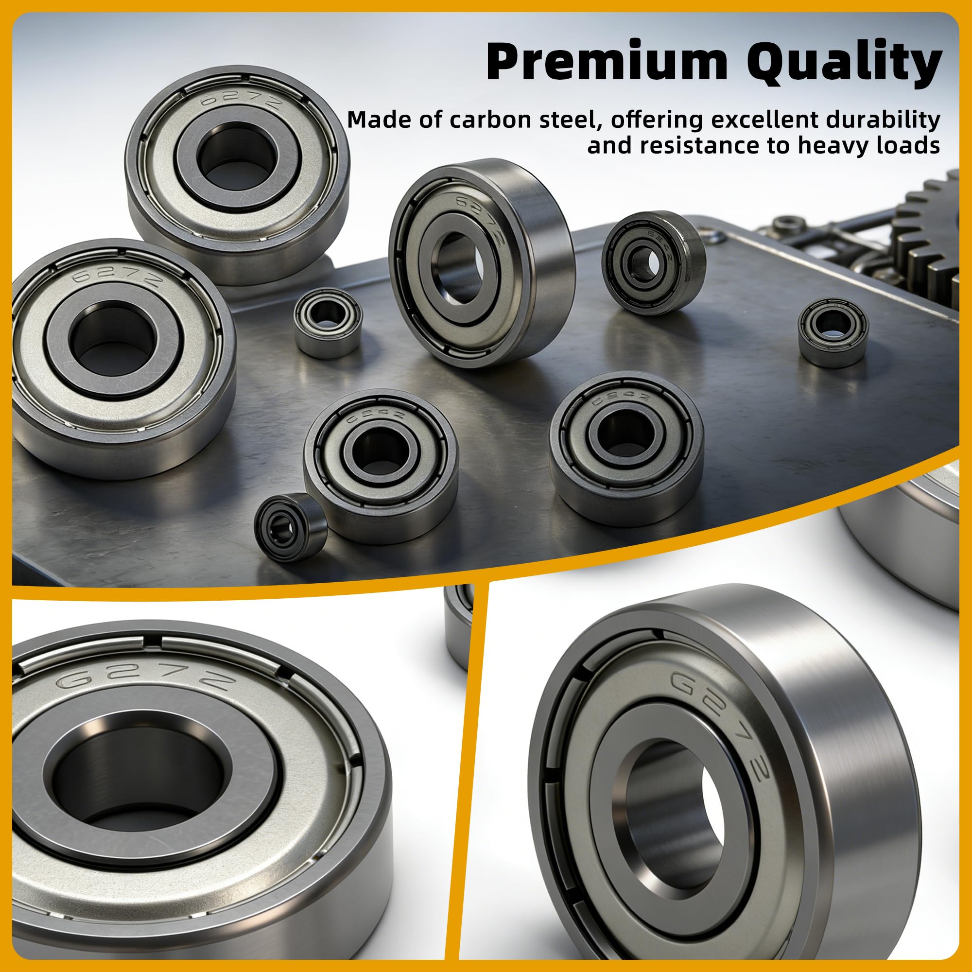 60PCS Ball Bearings Assortment - 6 Sizes for 3D Printing -3 60PCS Ball Bearings Assortment - 6 Sizes for 3D Printing -3