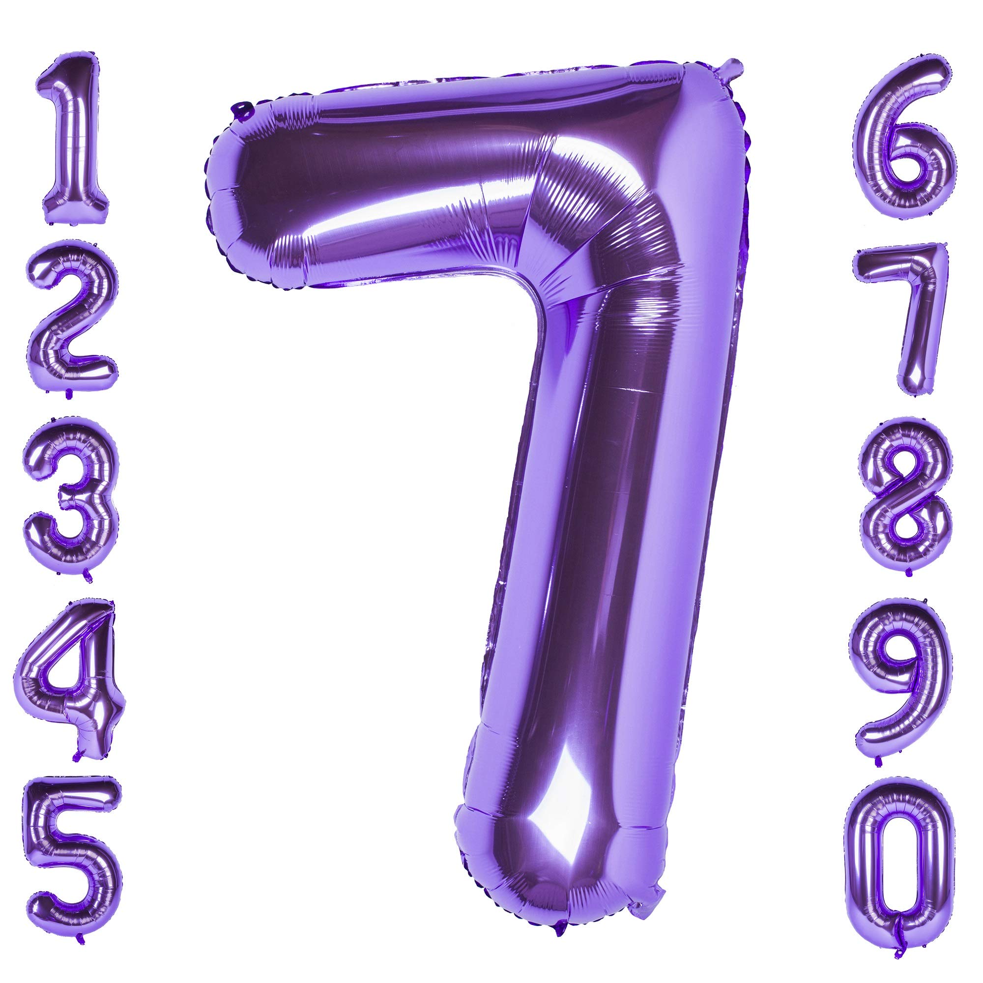 Red 0 balloon 40 Inch Giant Helium Foil Number 0 to 9 Red Balloon Birthday Wedding Party Digital Decorations (Number 0) — view 204
