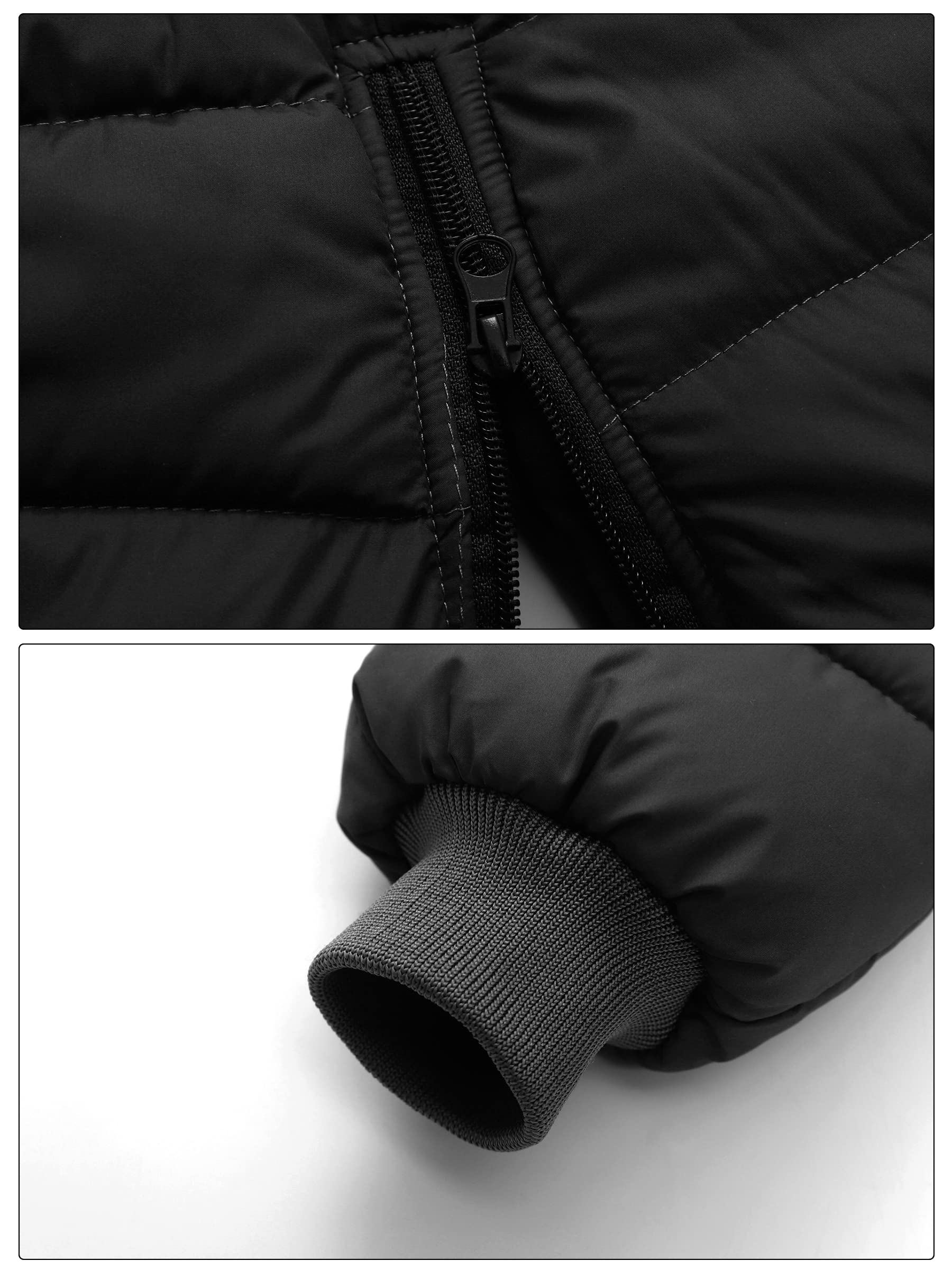 SEAUR Pantalones de nieve para bebé, resistentes al viento, gruesos y cálidos, para invierno, a prueba de viento, para niños, para exteriores, color negro, 2-3 años, 002 negro., 2-3 Años