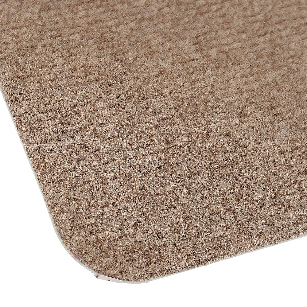 HUOLE 15 gradini per Scale con Coperchio, Tappetino per Scale, Protezione per Interni, Tappetino Antiscivolo e Autoadesivo, per Scale in Legno