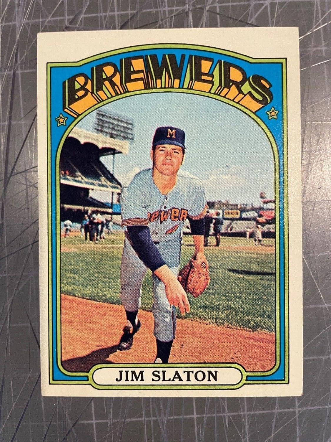 1972 Topps #744 Jim Slaton Milwaukee Brewers Hi# Baseball Card Nm+ - Slabbed Baseball Cards