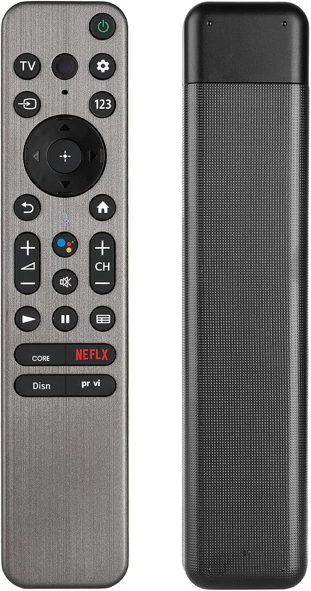 RMF-TX900U RMF-TX900B Control remoto de voz compatible con Sony 4Κ 8K HD TV Replacment Controller con botones Netflix PrimeVideo (sin batería)