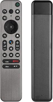 RMF-TX900U RMF-TX900B Voice Remote Control Compatible with Sony 4 8K HD TV Replacment Controller with Netflix PrimeVideo Buttons NO Battery