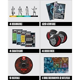 Restoration Games Unmatched Cobble & Fog - Strategy Board Game for 2 to 4 Players - Heroes Expansion with Sherlock Holmes, Dracula, Jekyll & Hyde, and Invisible Man - 20-40 Min Playtime - Ages 9+