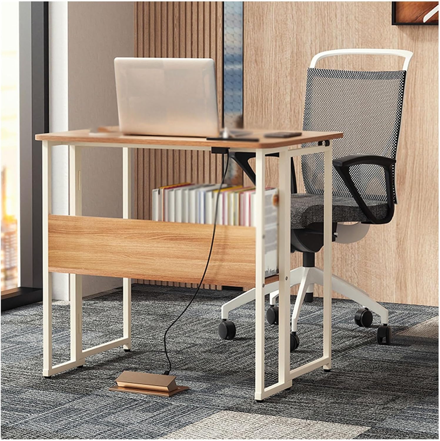 木製のオフィス用折りたたみテーブル テーブルの下に調節可能なクロス