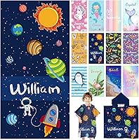 Vista 32 de Toallas de playa personalizadas para niños, toallas de playa personalizadas con nombres, regalos personalizados para niños pequeños, niñas