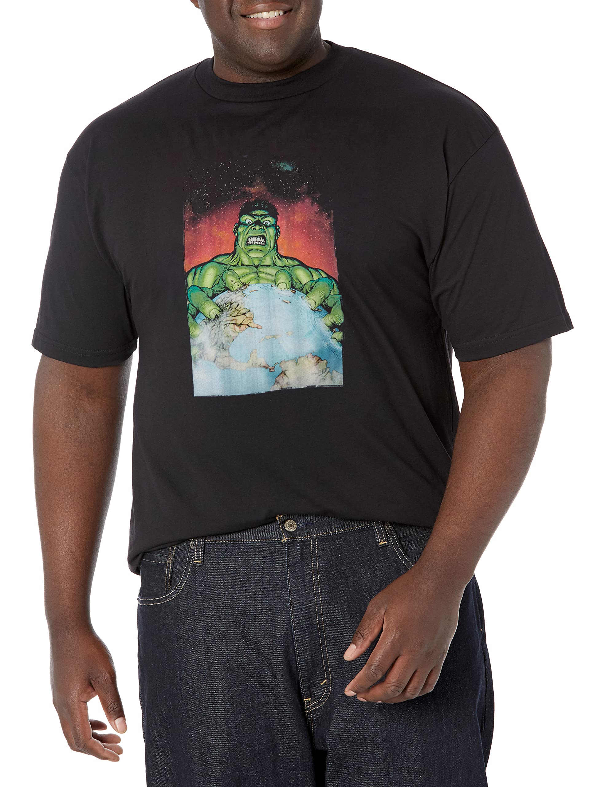 Marvel Póster de película Camiseta, Negro, XL-Alto para Hombre