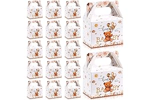 Adorable Bear Baby Shower Gift Boxes - 36 Pack