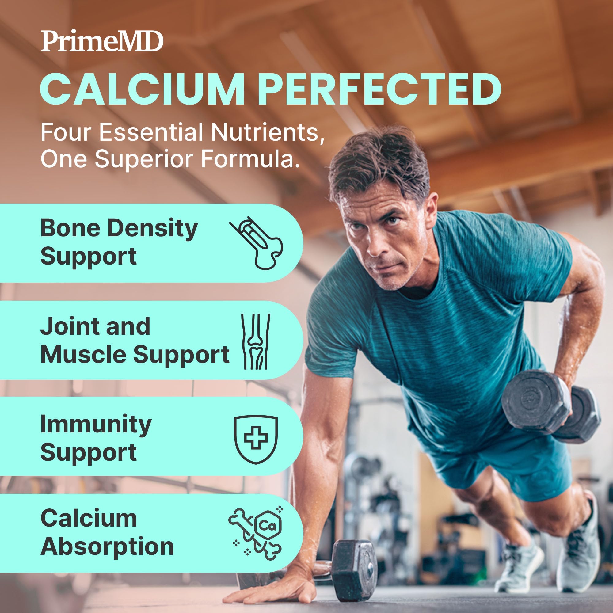 PrimeMD 4-in-1 Calcium 600mg, Vitamin D3 K2 5000IU, Vegan Non-GMO, 120ct — Amazon image 5
