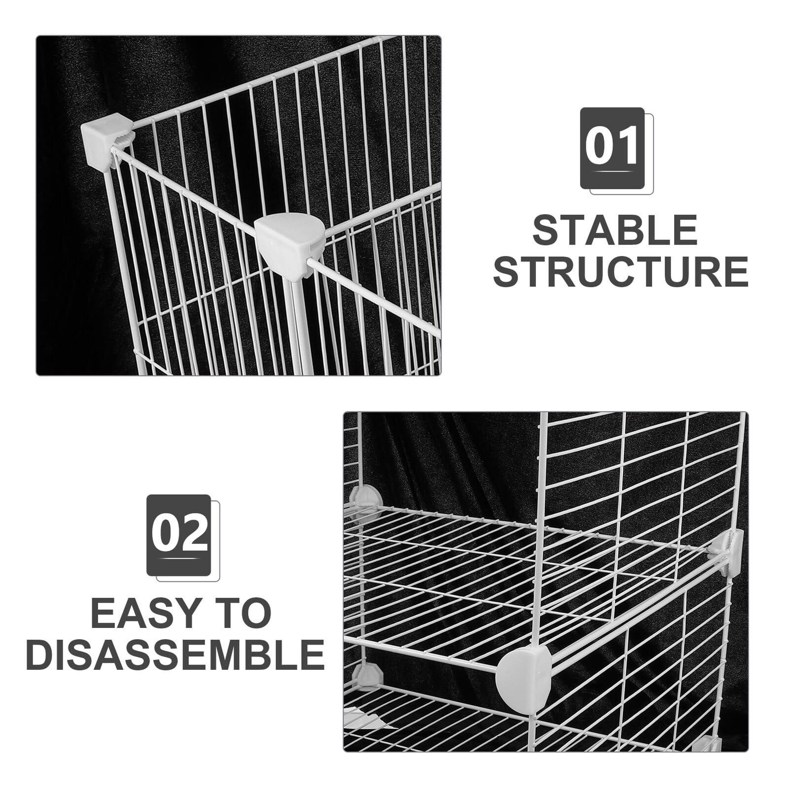 ORFOFE Divisorio verticale per congelatore divisori per ripiani del frigorifero scaffali per congelatori in metallo divisori per frigoriferi frigo White
