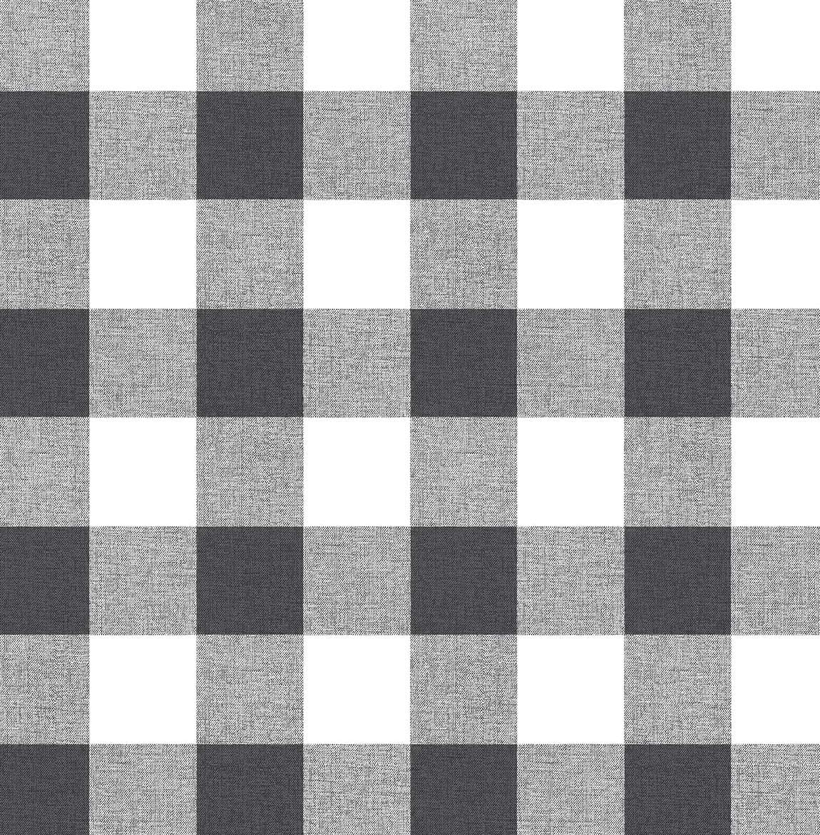 NextWall Picnic Plaid Peel and Stick Wallpaper (Charcoal)