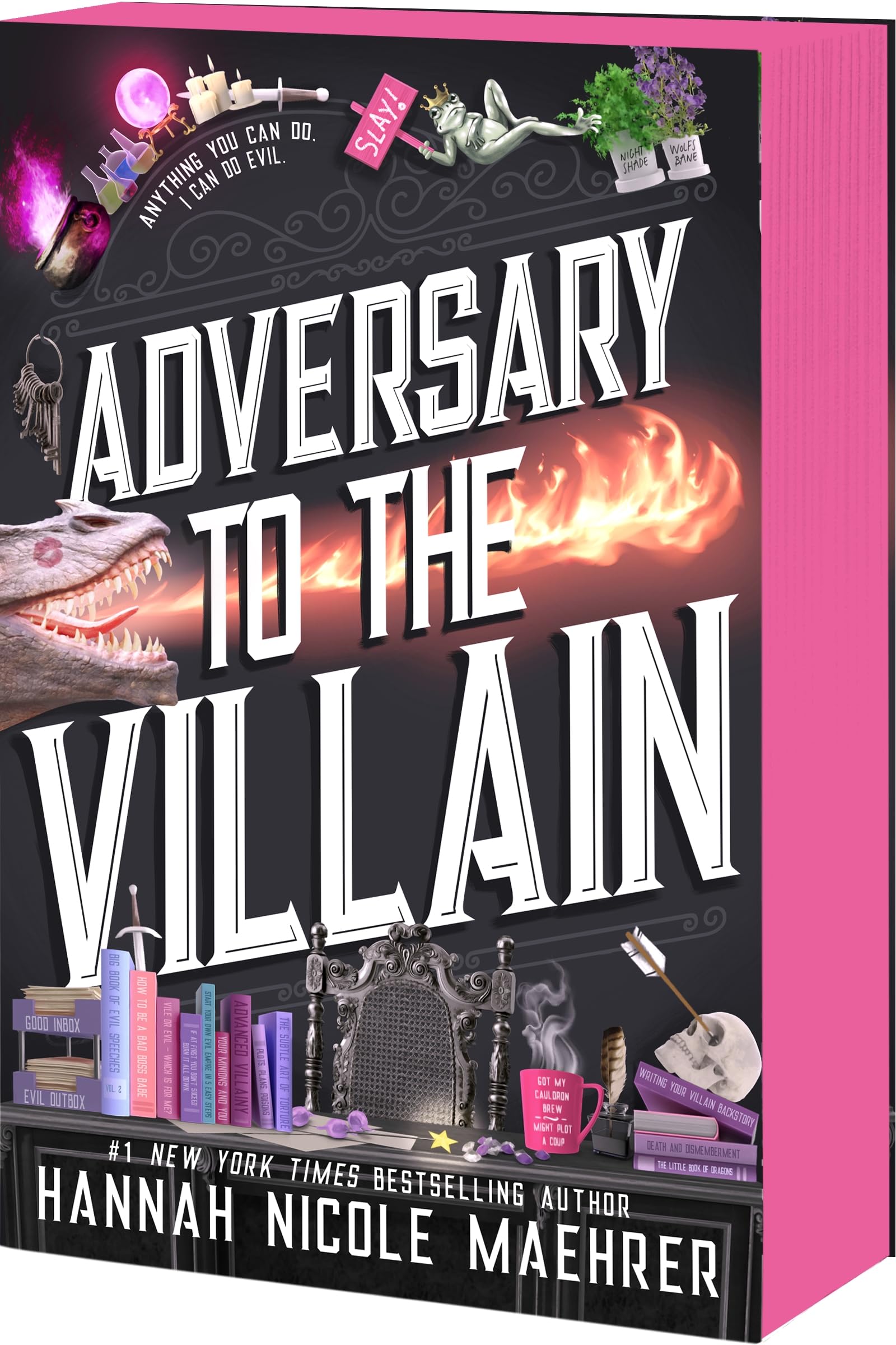 Cover of Adversary to the Villain: A Cozy Fantasy Romantic Comedy (Assistant and the Villain, 4)