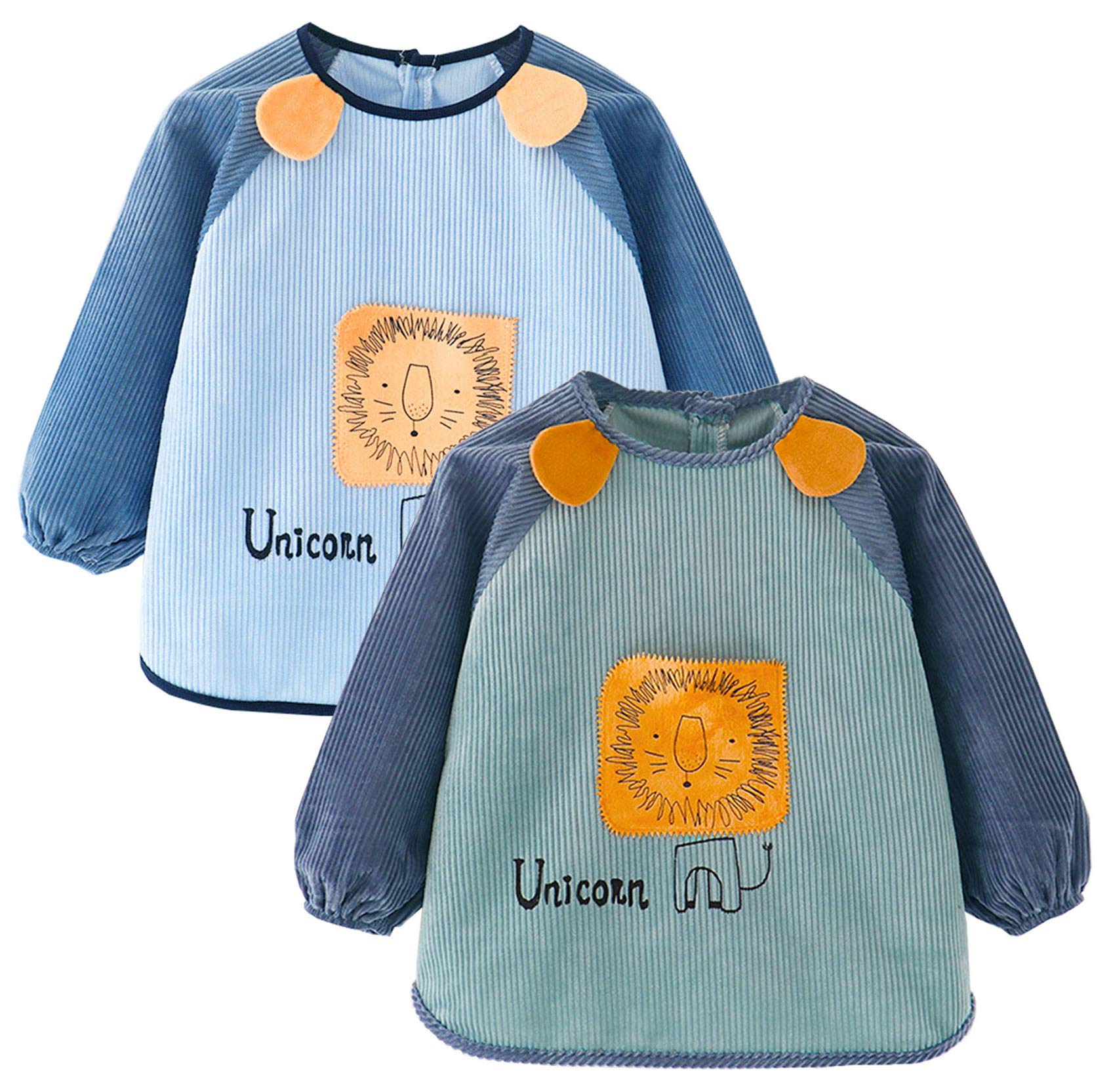 FIFTYSEVENFACES Bavoir à Manches Longues Pour Fille, Lot De 2