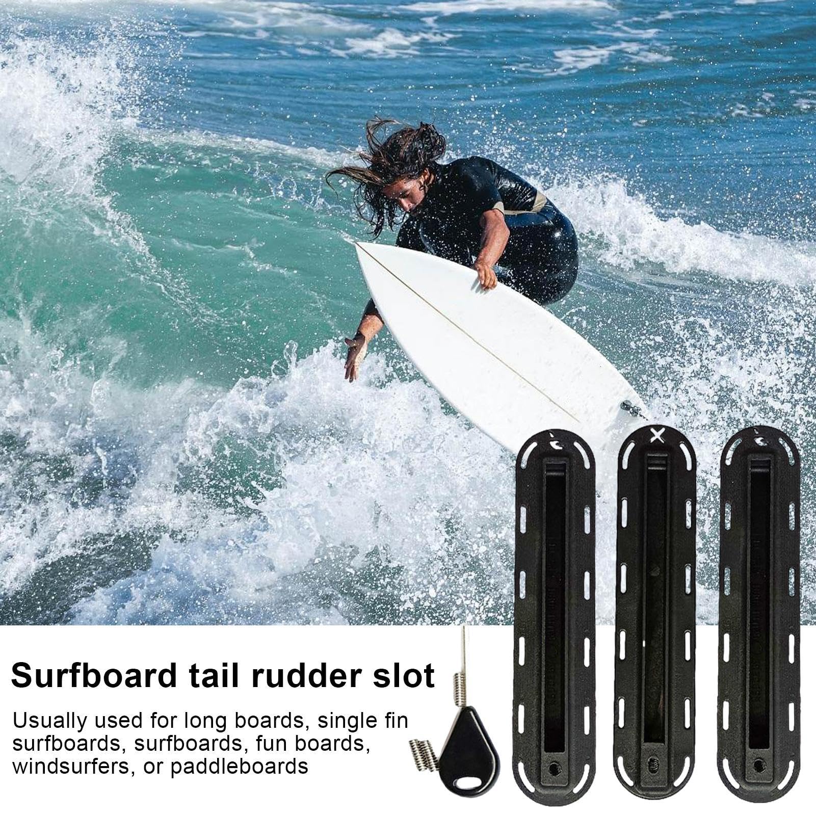 Lightwegh Longboard Finbox Juego de aletas para tabla de surf