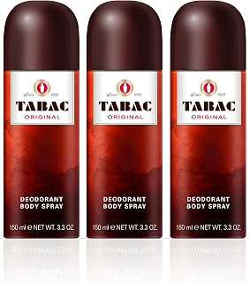 Tabac Original Deodorant Body Spray 150 ml, 3 count, (Pack of 3)